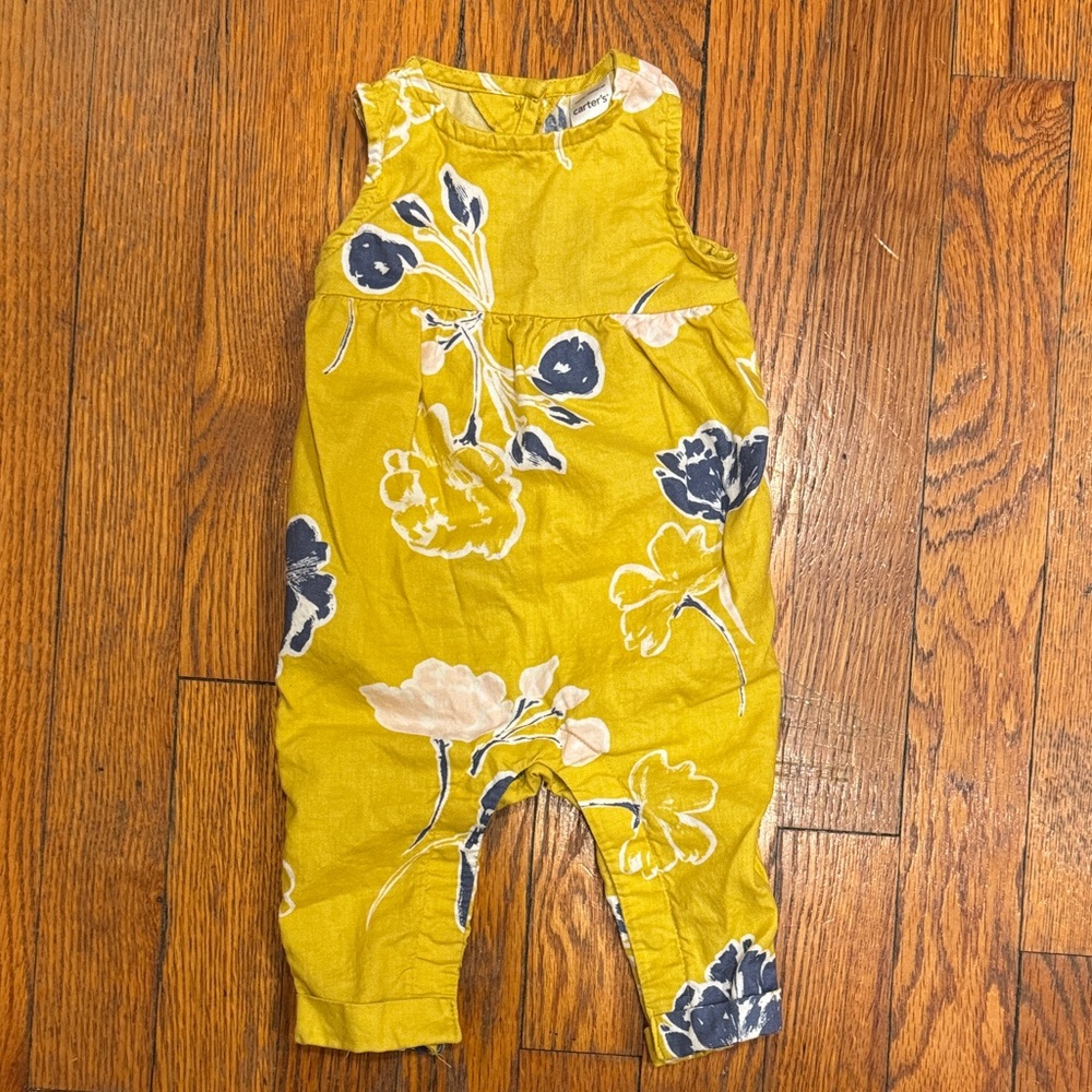 Carter's Yellow Floral Romper